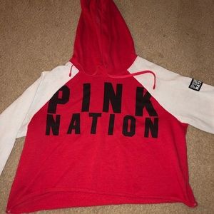 Victoria Secret Pink Cropped hoodie